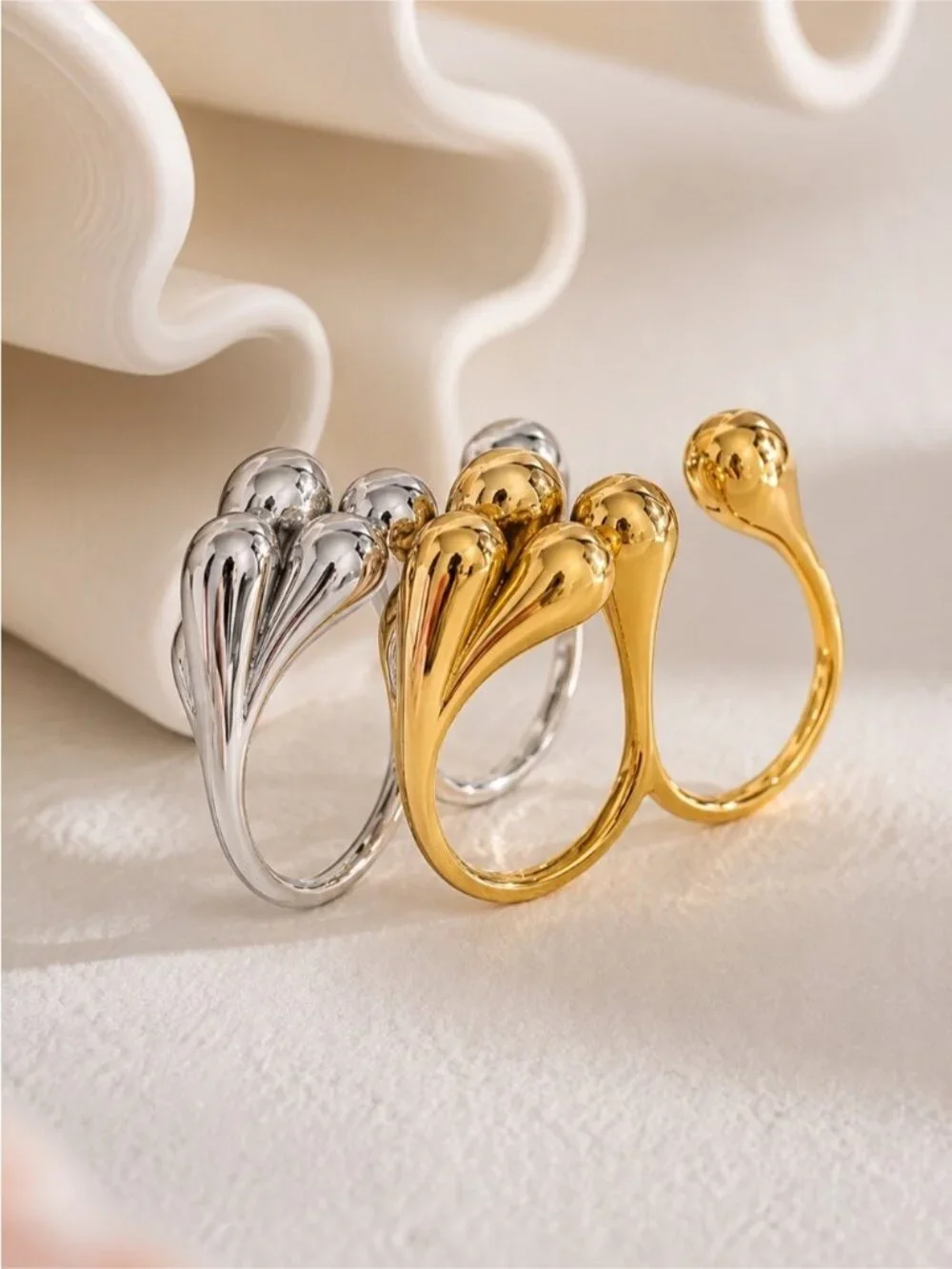 Anthropologie shiny gold